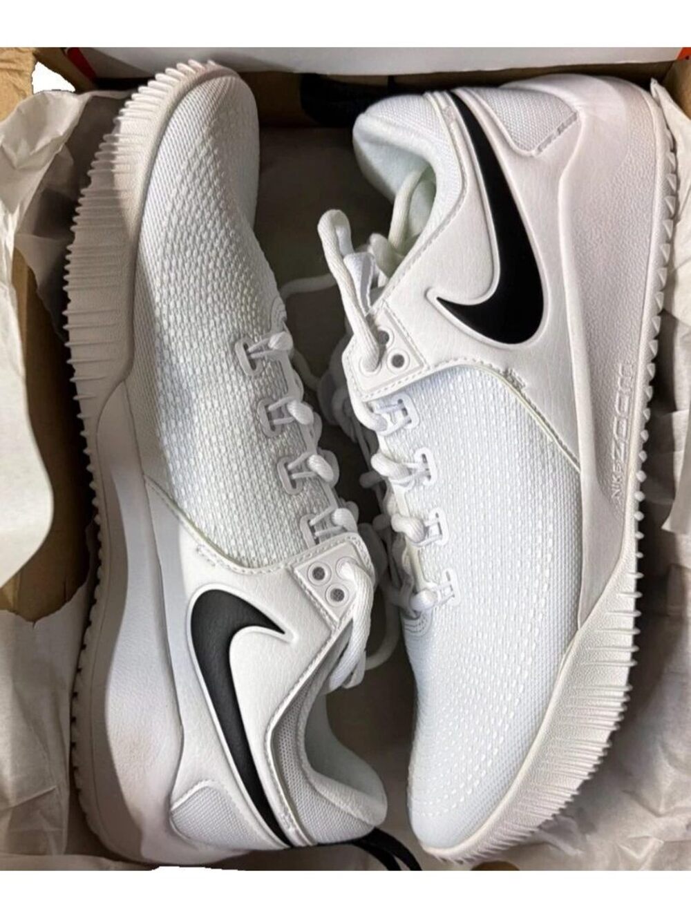 Nike Zoom HyperAce 2 Womens Volleyball Shoes Size 8 White Black AA0286-100 New